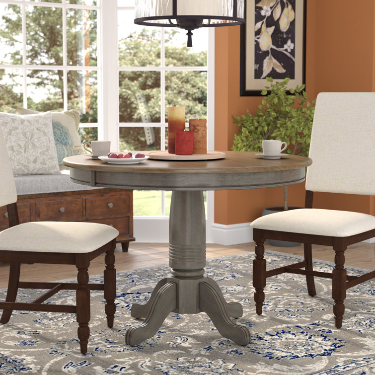 Lark Manor Doynton 42'' Solid Wood Pedestal Dining Table & Reviews